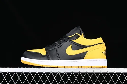 All categories Air Jordan Jordan series basketball shoes Air Jordan 1 Low Z version Air Jordan 1 Low OG "Yellow Ocher" AJ1 Joe 1 black and yellow low-top cultural casual sneakers 553558-072